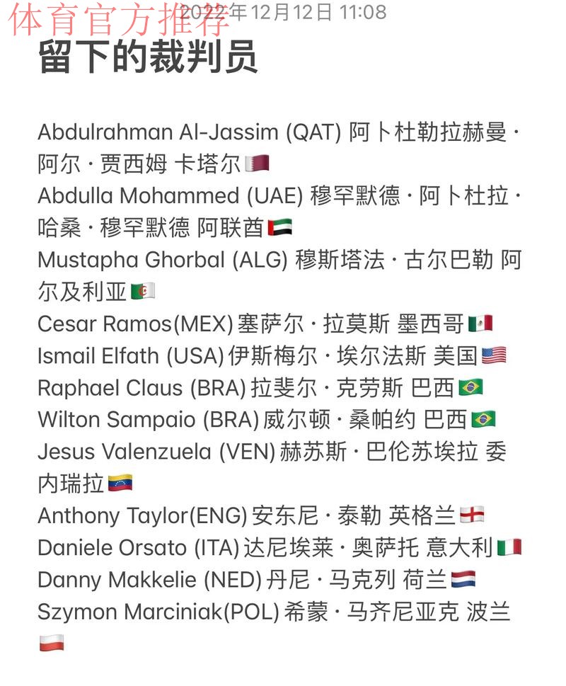中国女子裁判员连续第二届入选世界杯执法名单 中国女子裁判员连续第二届入选世界杯执法名单